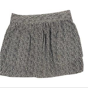 Gap Skirt Black and white Print Skater Skirt Size 4 EUC